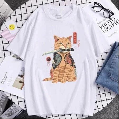 Miniatura 3 de Camiseta - Unissex Gatinho Katana