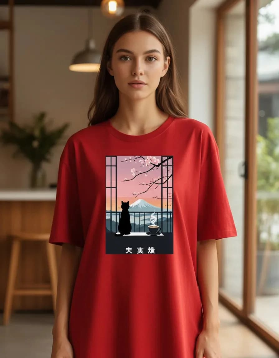 Miniatura 2 de Camiseta Unissex Gato