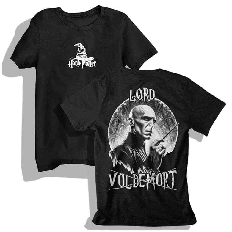 Miniatura 5 de Camiseta Harry Potter Dobby Elfo Hogwarts Magica Sirius Black Azkaban Lord Voldemort Relíquias