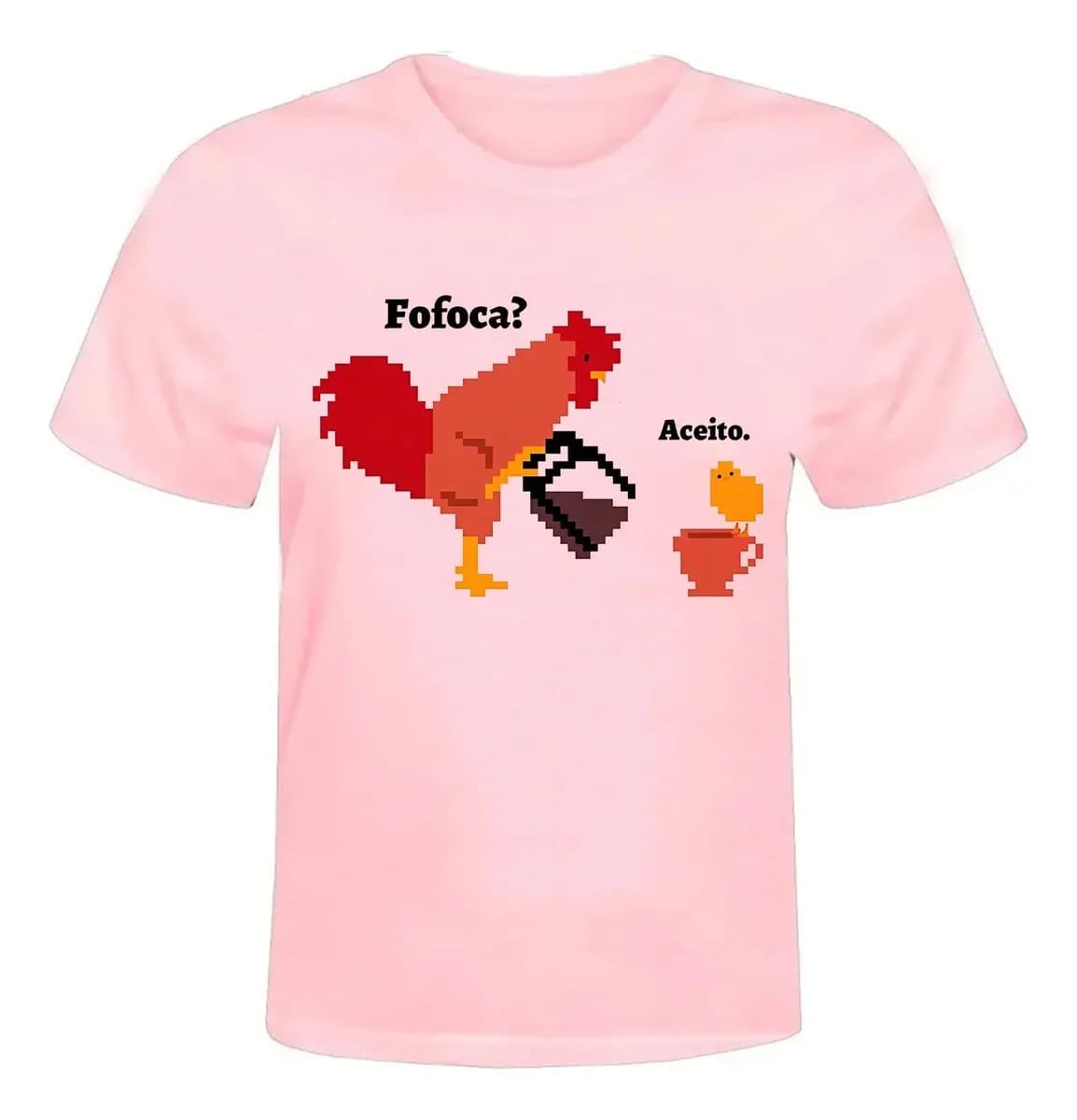 Miniatura 2 de Camiseta Frase Engraçada Fofoca Eu Aceito