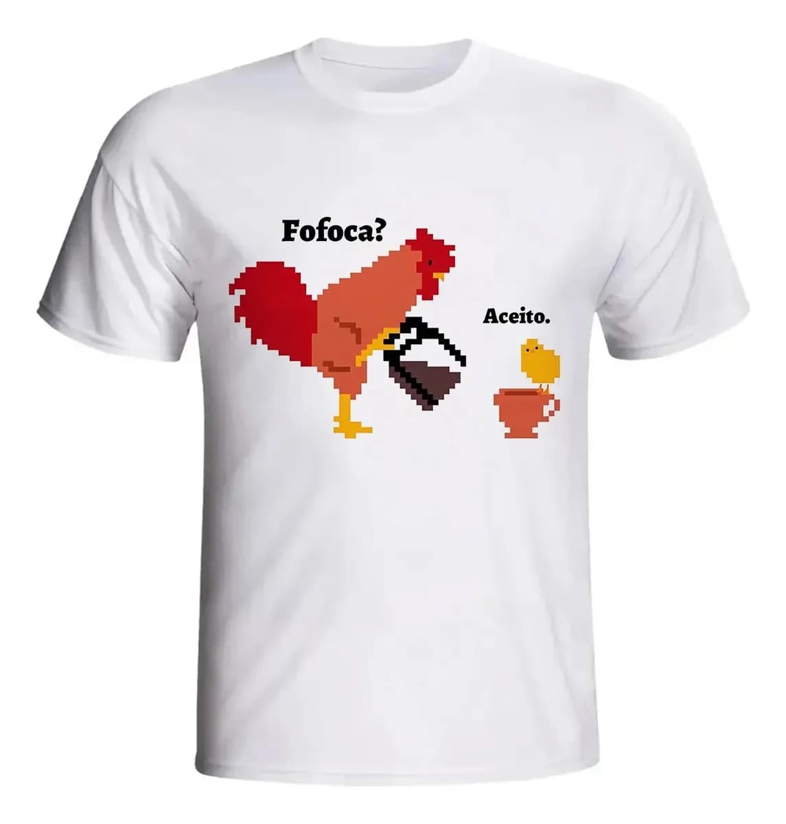 Miniatura 1 de Camiseta Frase Engraçada Fofoca Eu Aceito