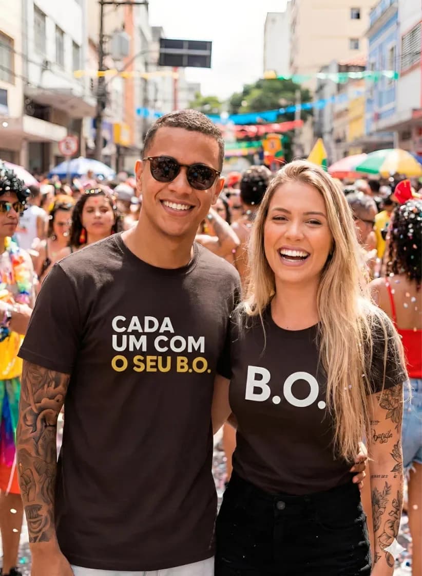 Miniatura 2 de Kit 2 Camiseta Casal B.O