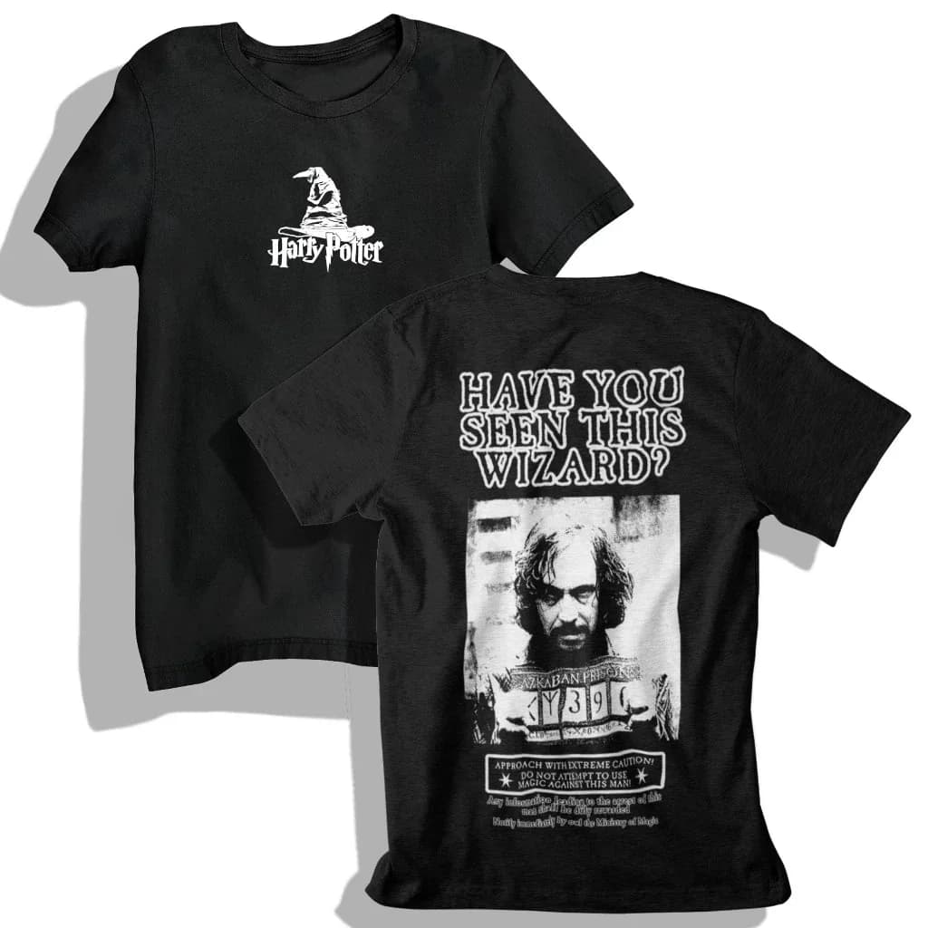Miniatura 1 de Camiseta Harry Potter Dobby Elfo Hogwarts Magica Sirius Black Azkaban Lord Voldemort Relíquias