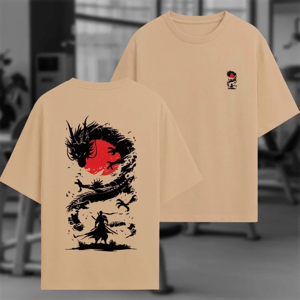 Miniatura 3 de Oversized Samurai e Dragão