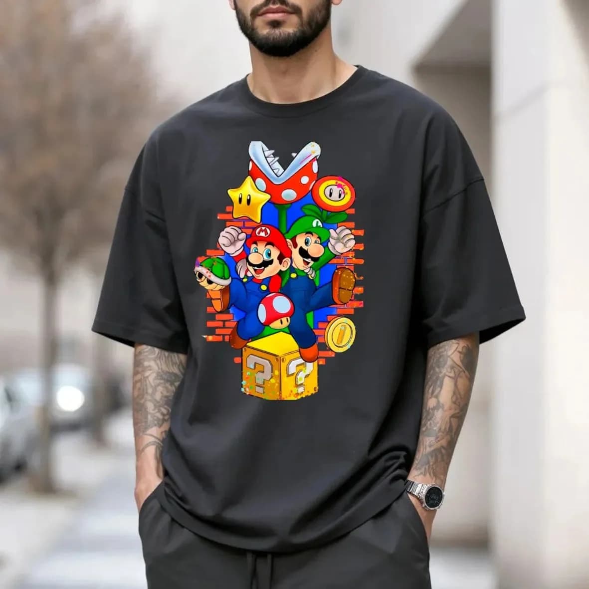 Miniatura 4 de Camiseta Super Mario, Luigi, Geek Nintendo
